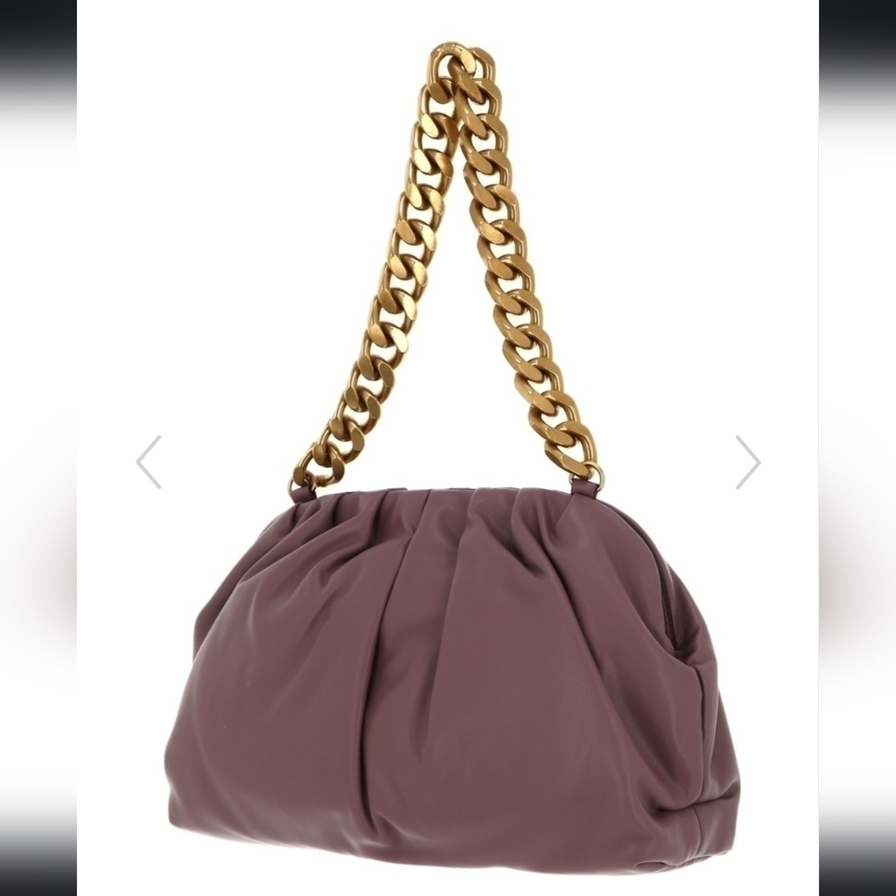 NWT DKNY Presley Vegan Leather Chain Shoulder Bag Vintage Rose - Picture 13 of 17